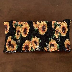 Sunflower tube top